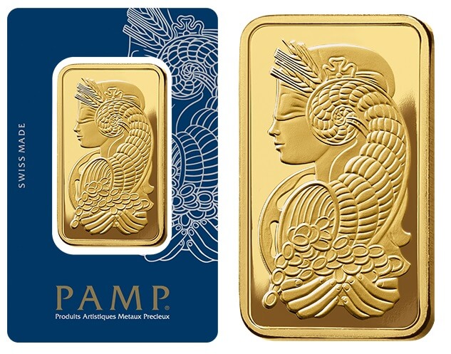 PAMP aranylapka 999 tisztaságú aranyból készült, Svájcban gyártott befektetési termék, letisztult design és minőség.